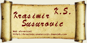 Krasimir Susurović vizit kartica